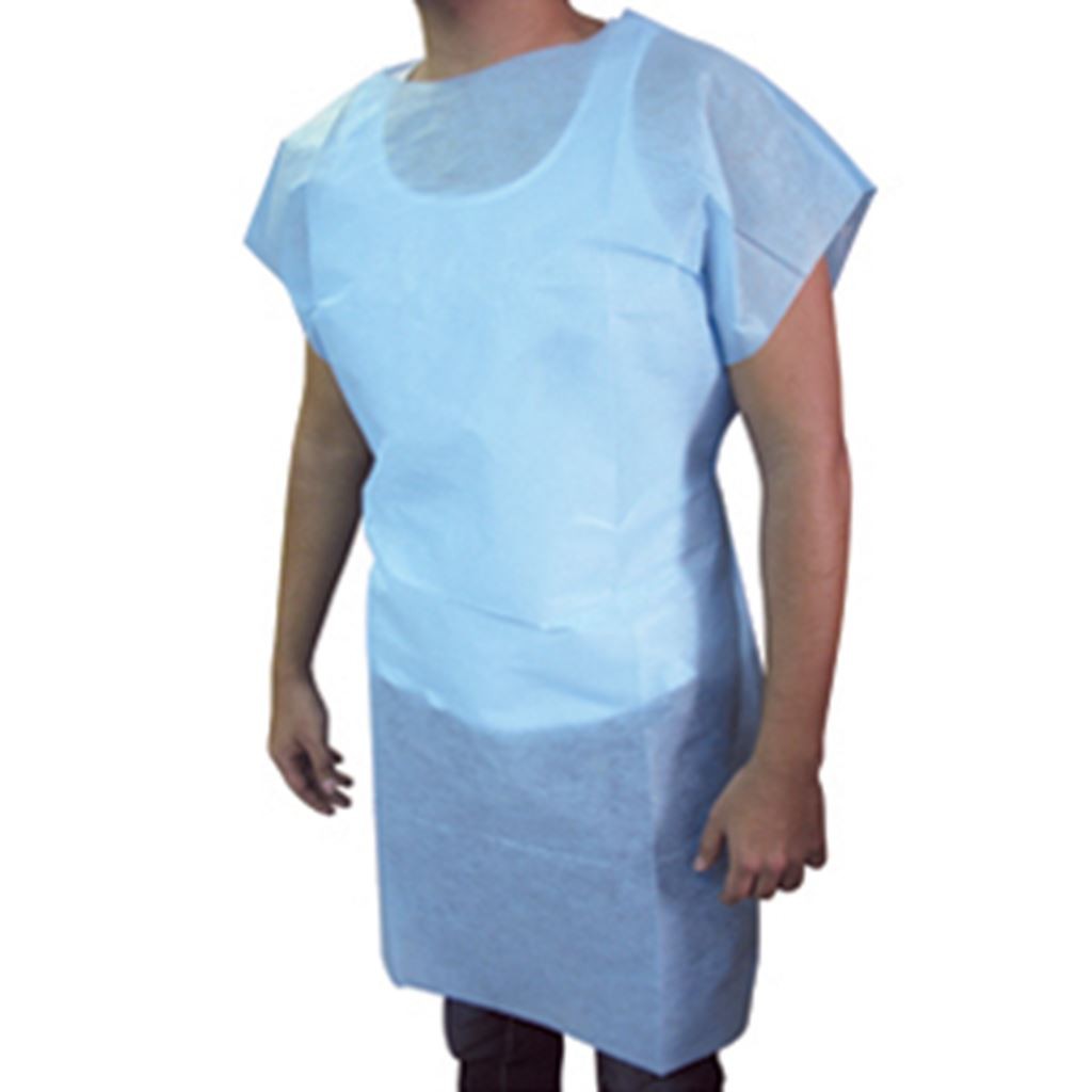 BATA DESECHABLE P/PACIENTE S/MANGA P/PZ