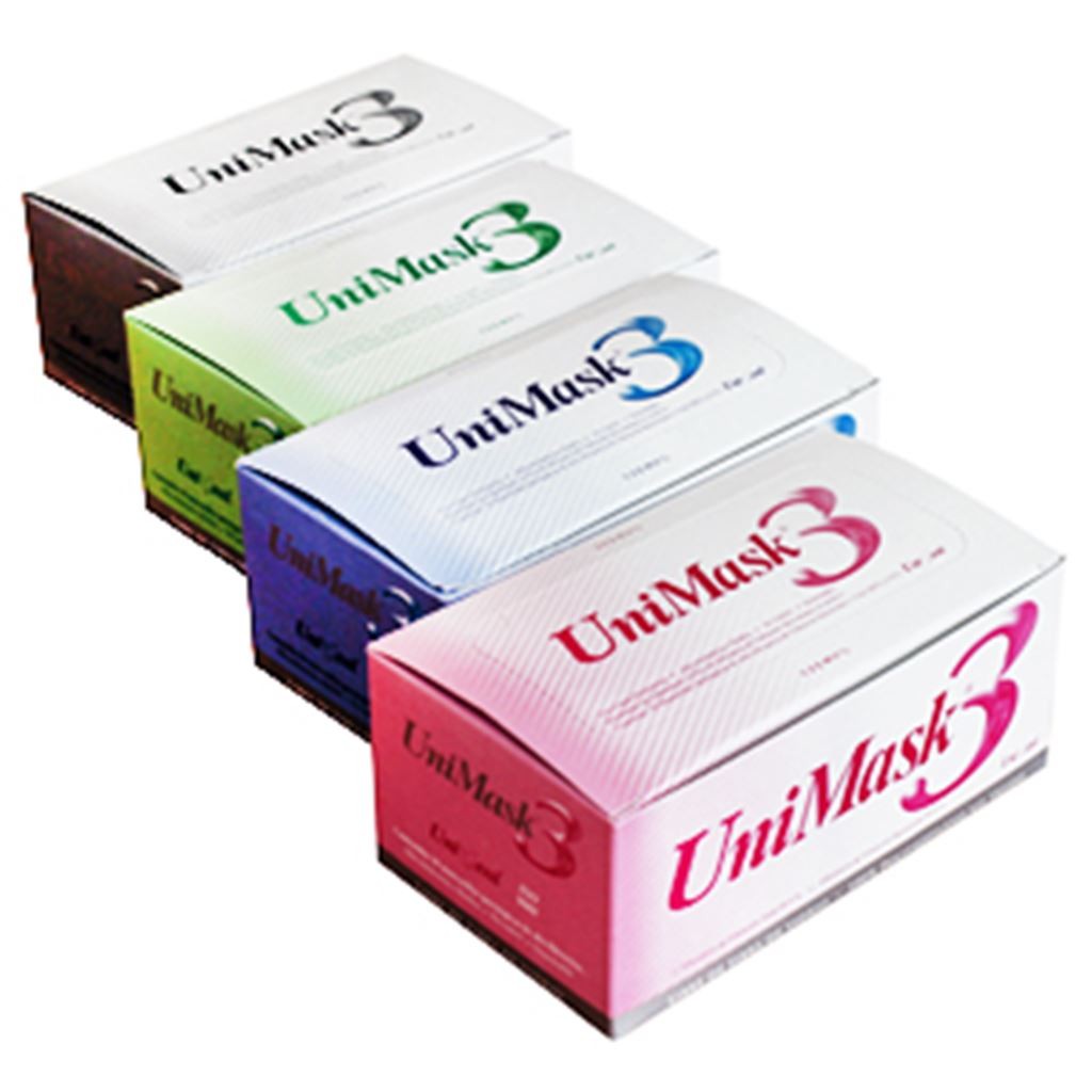 CUBREBOCA Y NARIZ UNIMASK3 DESECHABLE CON ADAPTADOR NASAL ANATOMICO BLANCO