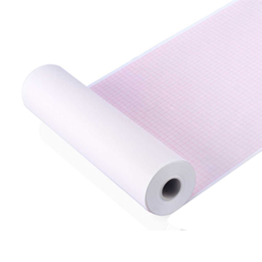Papel para Electrocardiógrafo de 12 Canales Carewell en Rollo de 21 cm