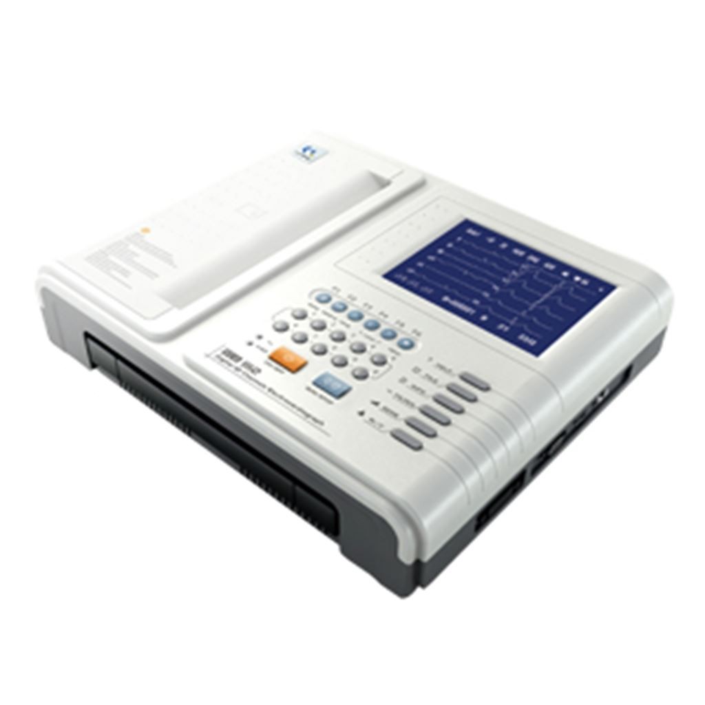 Electrocardiógrafo de 12 Canales Carewell con Pletismográfica y Teclado