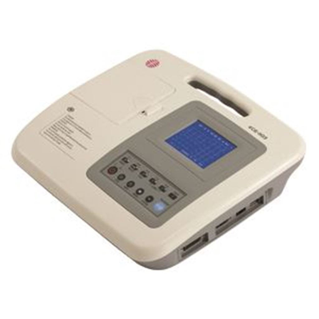 Electrocardiógrafo de 3 Canales Carewell con Interpretación y Pantalla Ampliada a 12 Canales