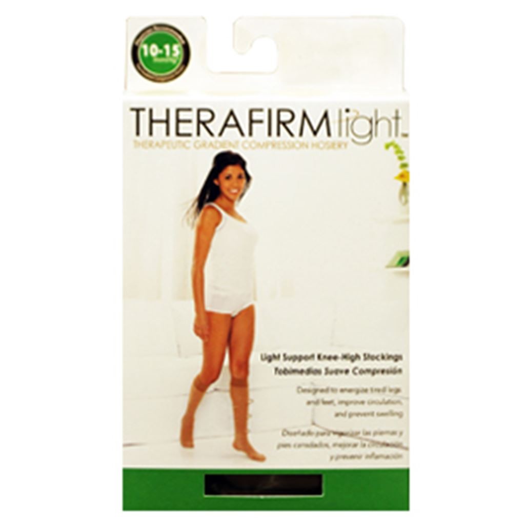 TOBIMEDIA THERAFIRM BAJA COMPRESION (10-15 mmHg) TALLA CHICA COLOR NEGRO