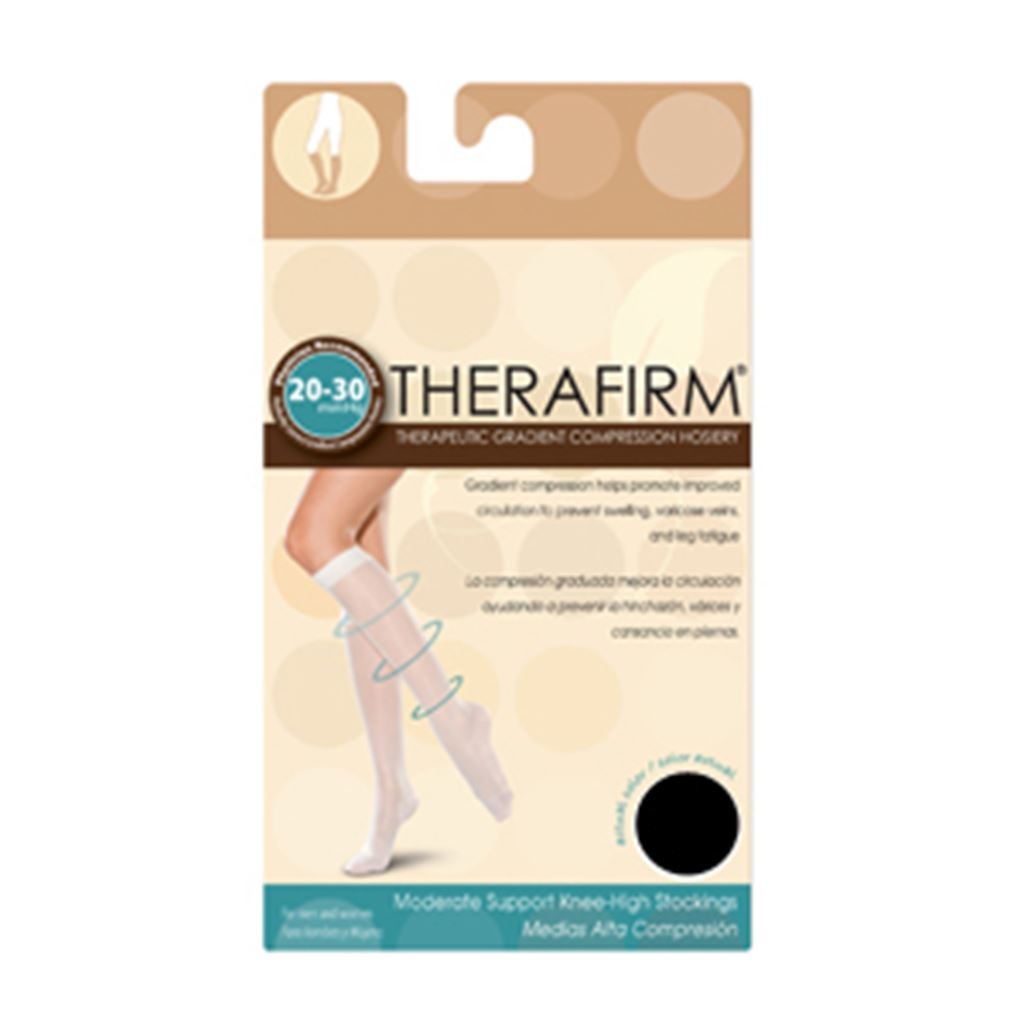 TOBIMEDIA THERAFIRM ALTA COMPRESION (20-30 mmHg) TALLA CHICA COLOR NEGRO