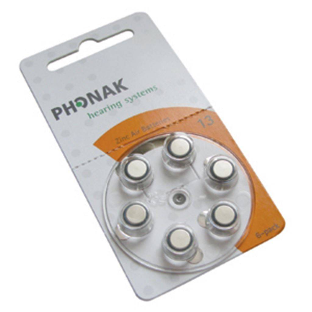 BATERIA PHONAK PARA APARATOS AUDITIVOS NO.13