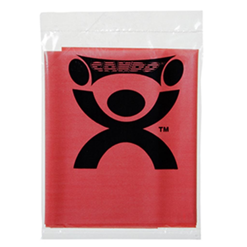 BANDA ELASTICA CANDO PRECORTADA DE RESISTENCIA LIGERA COLOR ROJO 1.22 MTS