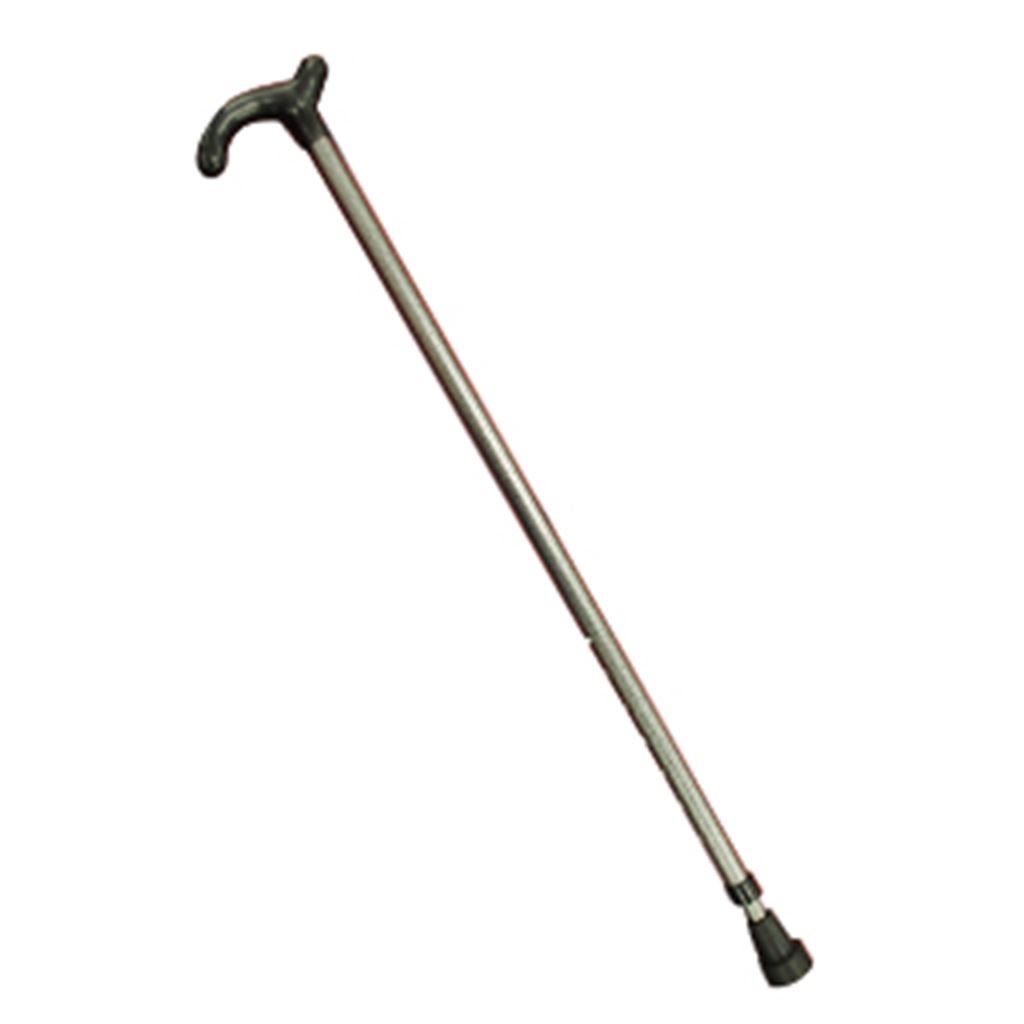 BASTON ALUMINIO DE 1 APOYO MANGO ALEMAN DE PLASTICO GRAFITO