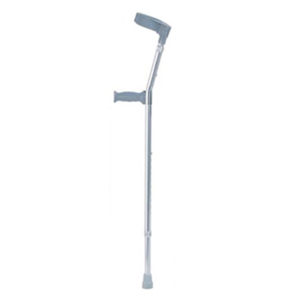 MULETA CANADIENSE DE ALUMINIO RIDER MANGO DE PLASTICO PLATA