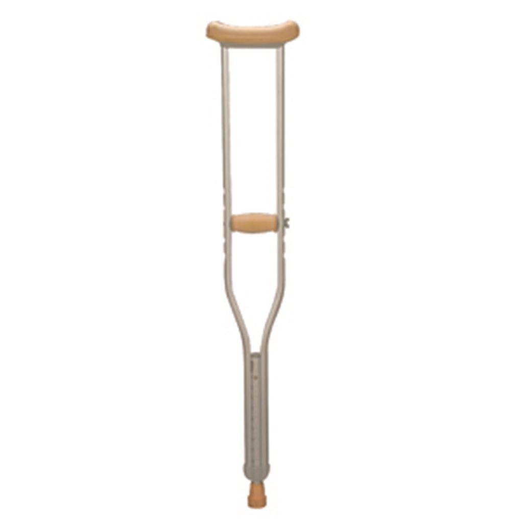 MULETA ALUMINIO MEDIANA AJUSTABLE 114-134 CM