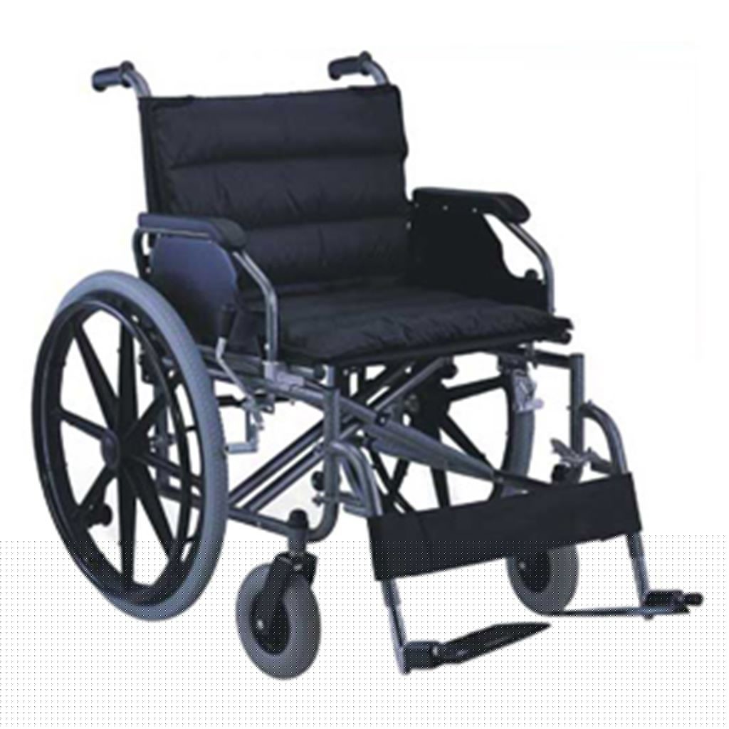 SILLA DE RUEDAS RIDER DE SOBREPESO BRAZO ABATIBLE,DESCANSA PIES DESMONTABLE ANCHO 56 CM