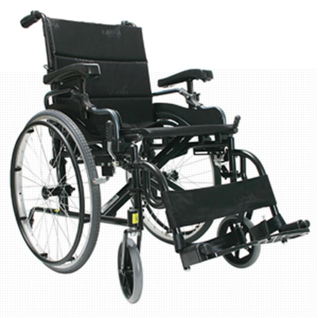 SILLA DE RUEDAS KARMA ALUMINIO ULTRA RESISTENTE CON RESPALDO PLEGABLE