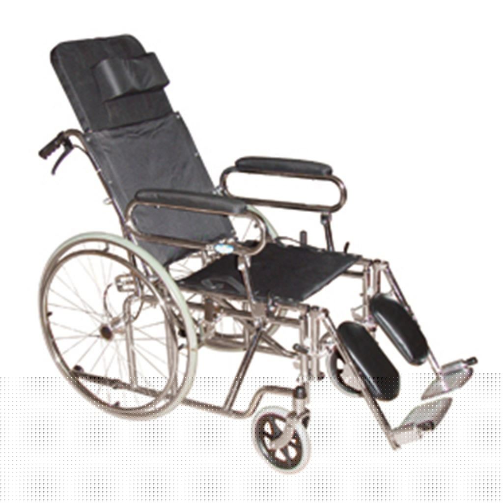 SILLA DE RUEDAS RIDER TIPO CAMA.DESCANSA BRAZOS ABATIBLE.DESCANSA PIES Y ELEVAPIERNAS DESMONTABLE.