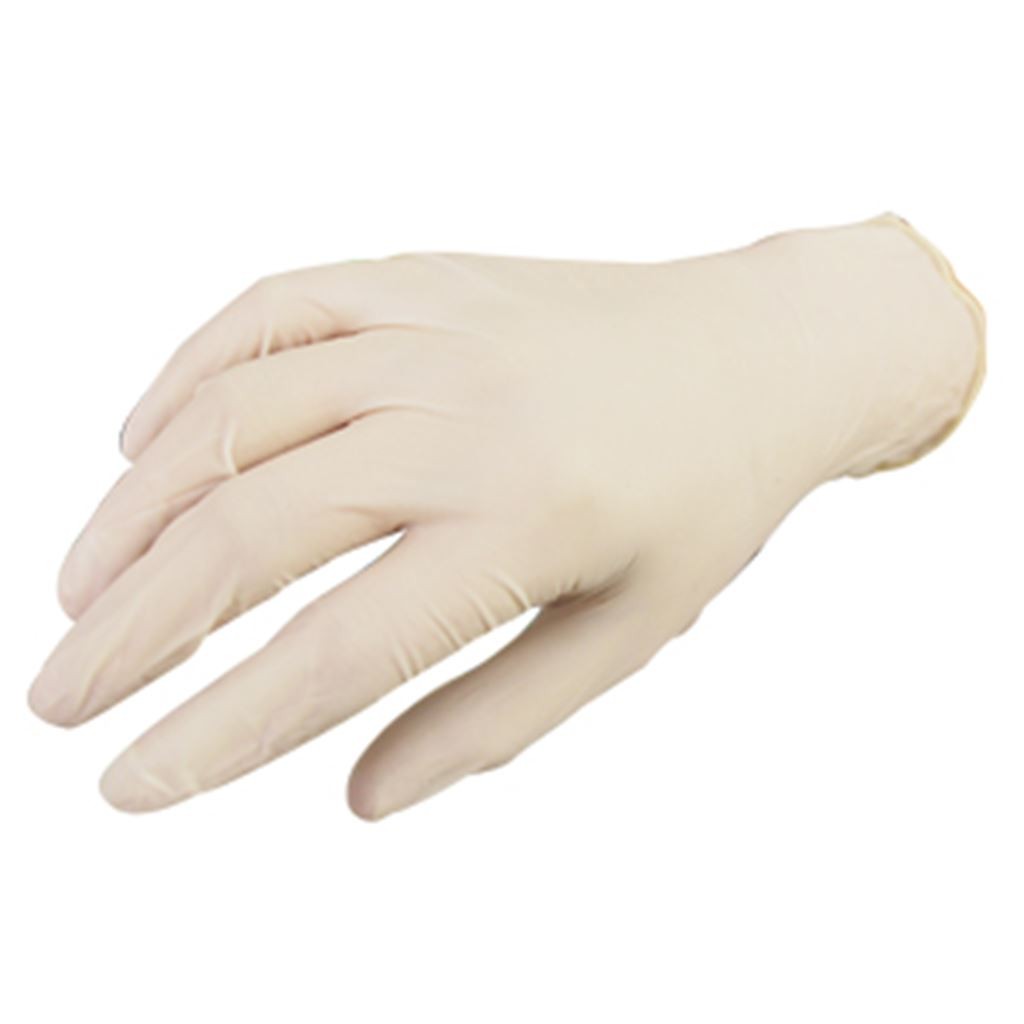 GUANTE UNISEAL DE LATEX COLOR NATURAL MED. C/ 100 PZAS