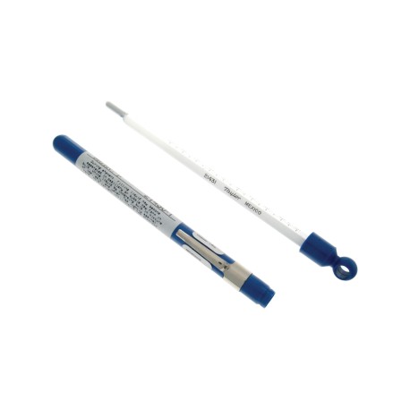 TERMÓMETRO DE BOLSILLO C/ESTUCHE PLÁSTICO MERCURIO (-35 A 50 grados C)