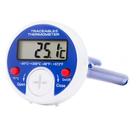 TERMÓMETRO BIMETALICO DIGITAL CARÁTULA 38 MM, VÁSTAGO DE 120 MM -55 A 149 GRADOS, CERTIFICADO - CONTROL COMPANY