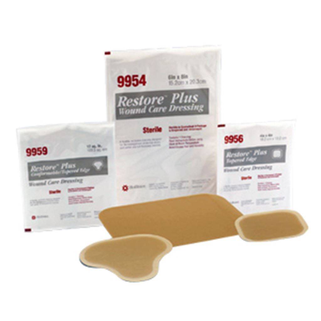 Apósito Hidrocoloide Restore Plus Hollister sin Bordes Desvanecidos Estéril 15x20 cm